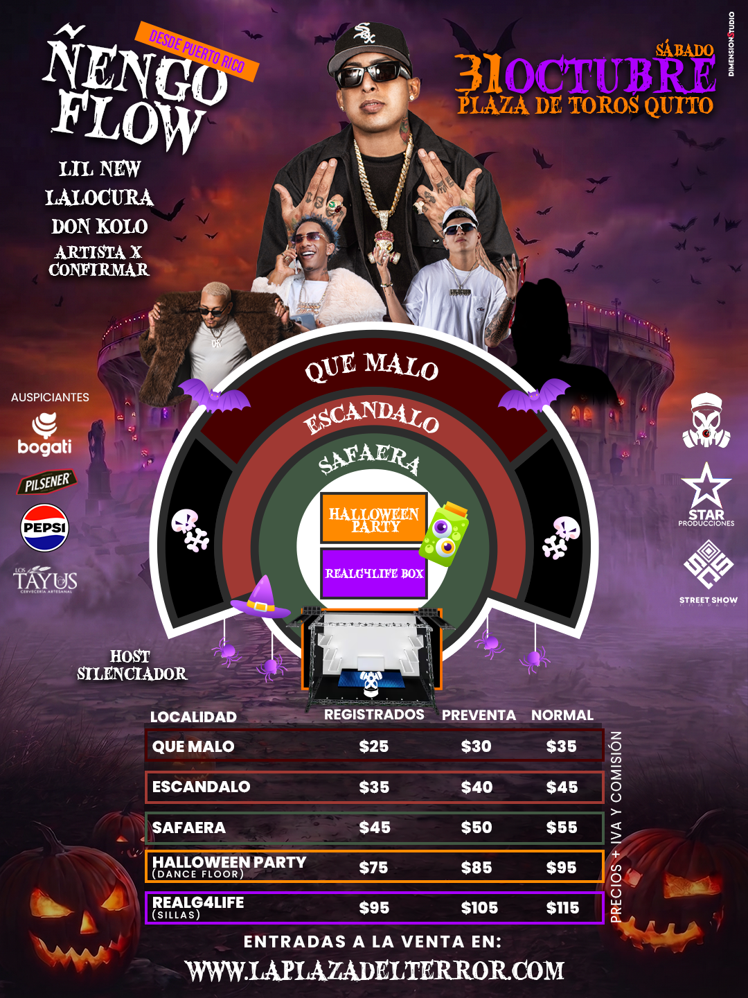Localidades y precios La Plaza del Terror 2026